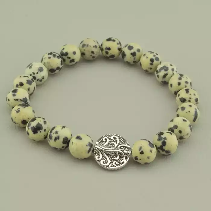 🏷️️ Браслет резинка Яшма 17 см. ss_97517