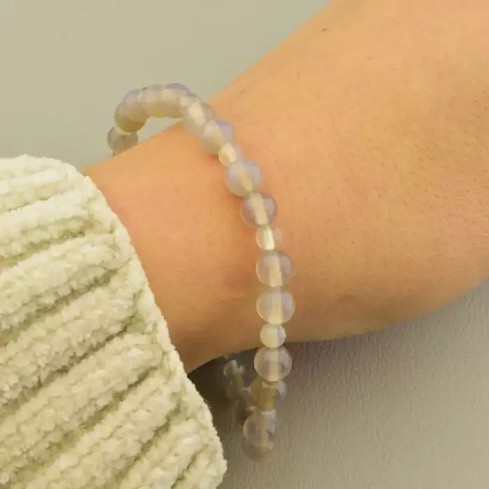 🏷️️ Браслет на резинці Агат 20 см F-105802