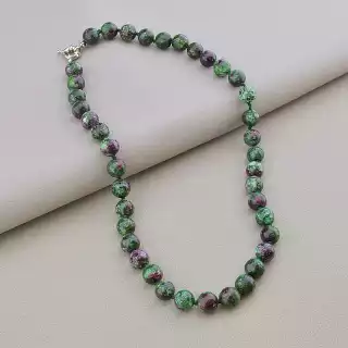 Намисто Цоїзит для повсякденного стилю 47 см