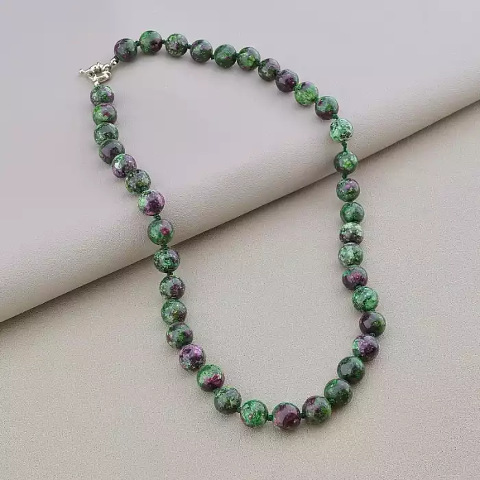 🏷️️ Намисто Цоїзит 47 см ss_106309