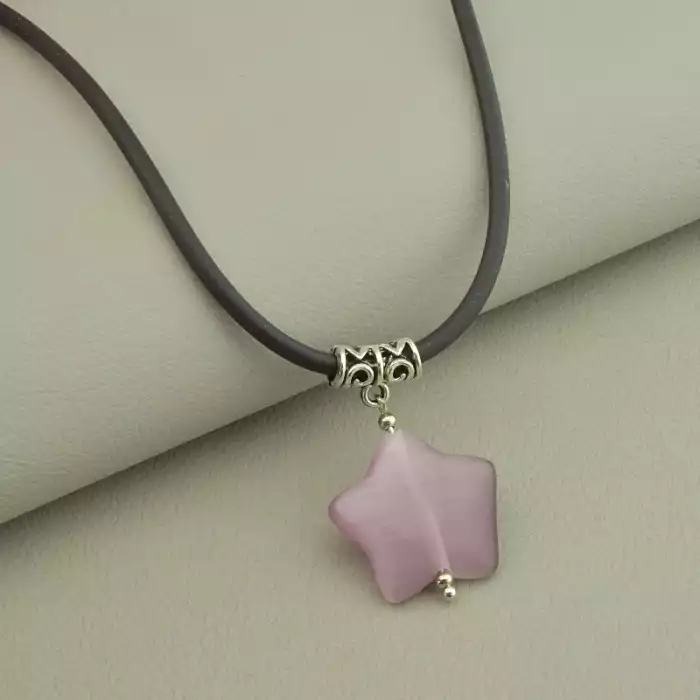 🏷️️ Підвіска зірка Котяче око 45 см. ss_98802