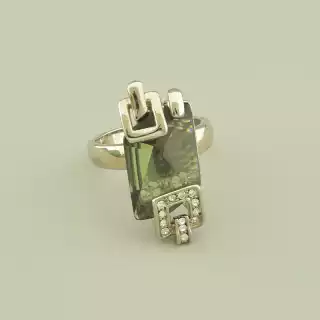 Каблучка Vogue Фіаніт (родій)