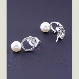 Сережки пусети Xuping Майорка (родій)