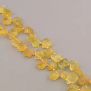 Намистини Цитрин 40 см на нитці (натуральне каміння, без застібки)