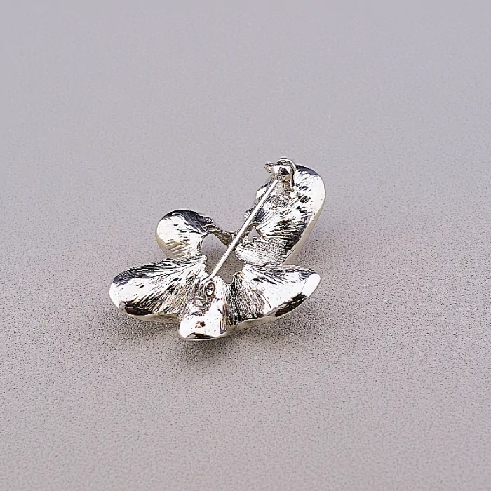 🏷️️ Брошка квітка Сrystal (родій) ss_84155