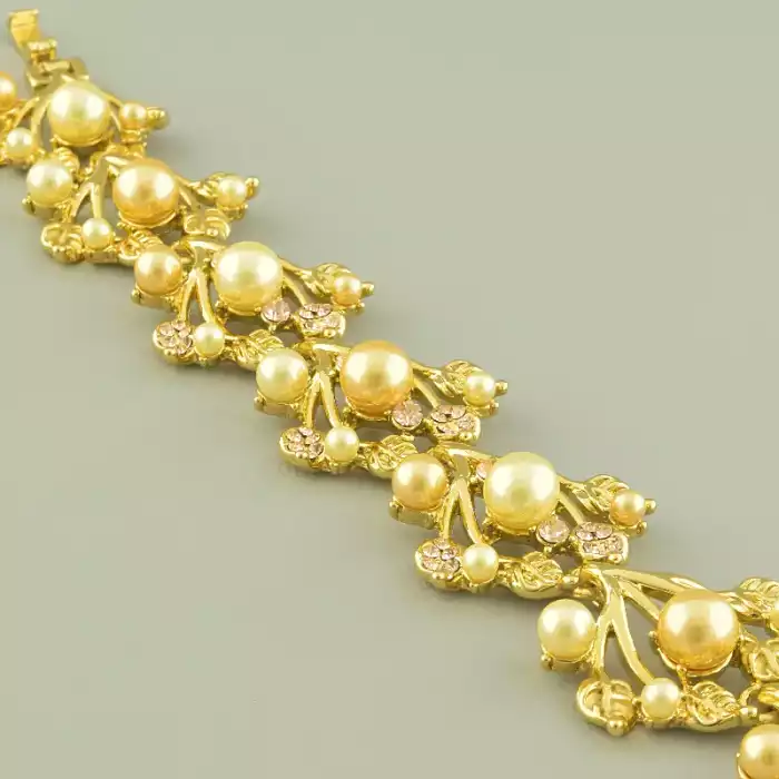 🏷️️ Браслет складний Abella Майорка, Фіаніт 18,5 см. (позолота 18к) ss_93697