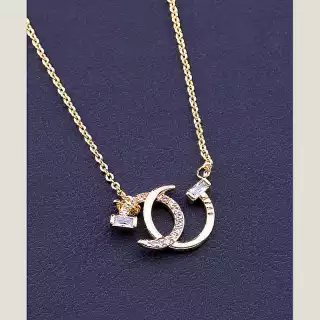 Підвіска Xuping Фіаніт 45 см (позолота 18к)