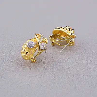 🏷️️ Сережки з італійською застібкою Fashion Сrystal F-85972