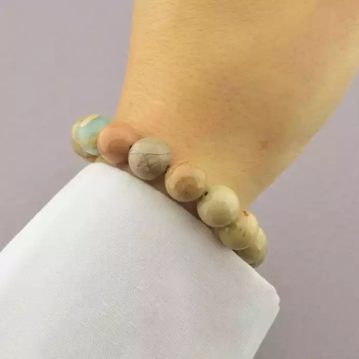 🏷️️ Браслет резинка Яшма 18 см ss_66190