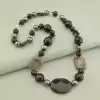 🏷️️ Намисто Агат, Гематит 67 см. F-101787