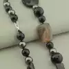 🏷️️ Намисто Агат, Гематит 67 см. F-101787