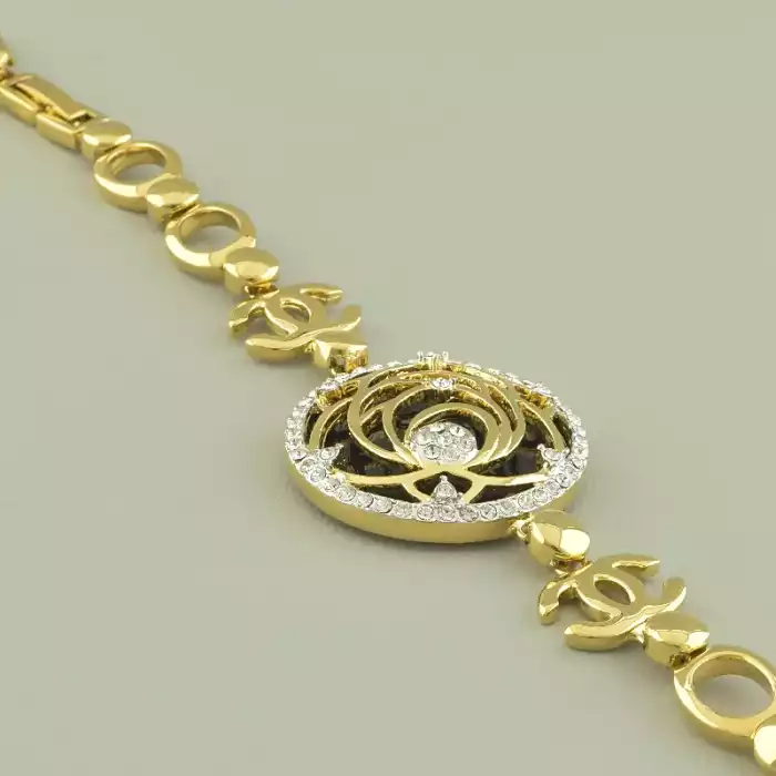 🏷️️ Браслет складний Winniana (Італія) Фіаніт 20 см. (позолота 18к) ss_94393