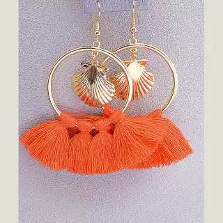 Сережки гачки Нитки FJ