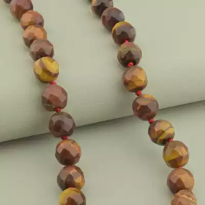 🏷️️ Намисто Тигрове око, Бичаче око 47 см. F-102592