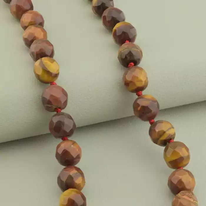 🏷️️ Намисто Тигрове око, Бичаче око 47 см. ss_102592