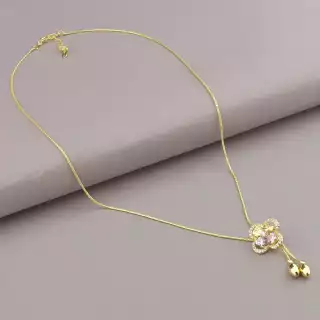 Підвіска Xuping Фіаніт 51 см (позолота 18к)