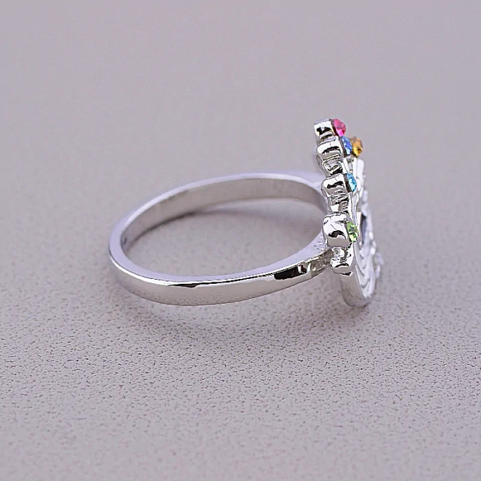 🏷️️ Каблучка маска Сrystal (родій) ss_42912