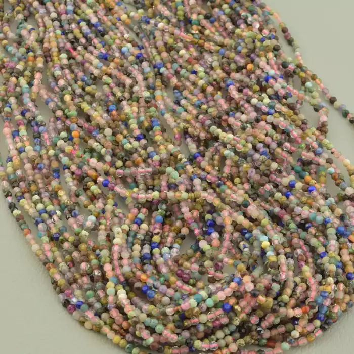 🏷️️ Нитка Самоцвіти 39 см. 2 мм. (без застібки) ss_103221