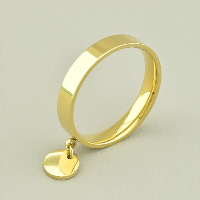 🏷️️ Каблучка медична сталь Xuping (позолота 18к лимонна) ss_97104
