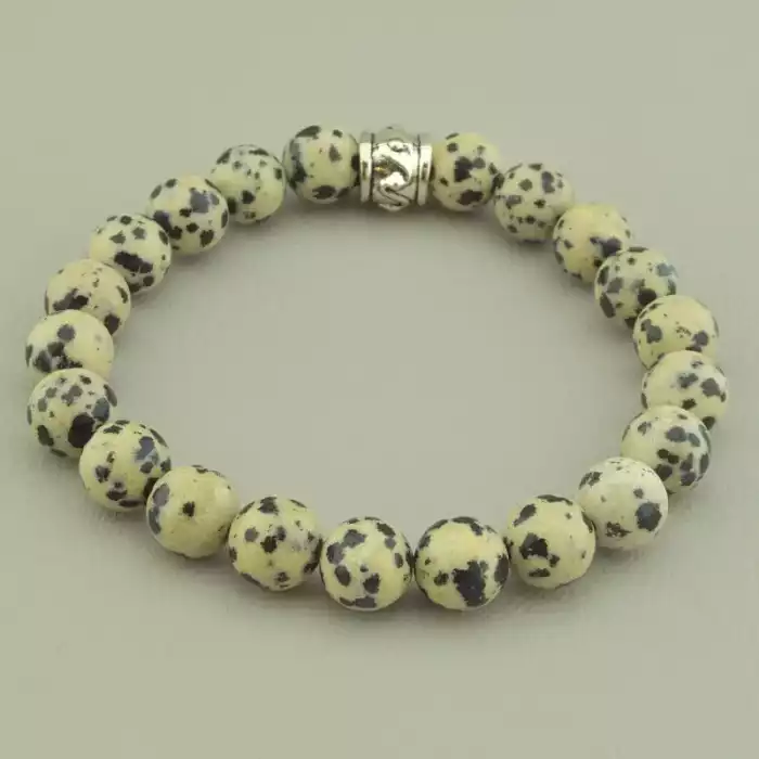 🏷️️ Браслет резинка Яшма 18 см. ss_97518