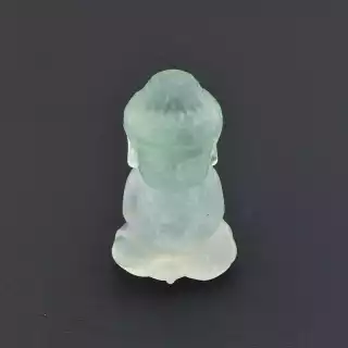 Мінерал флюорит Будда (40х20 мм, зелений, фіолетовий)