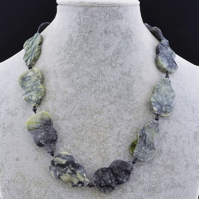 🏷️️ Намисто Яшма 52 см ss_80835