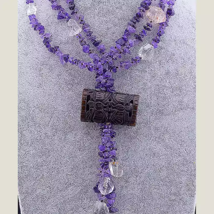 🏷️️ Намисто Аметист 63 см ss_59249
