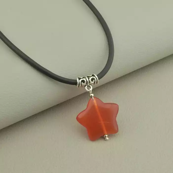 🏷️️ Підвіска зірка Котяче око 45 см. ss_98803