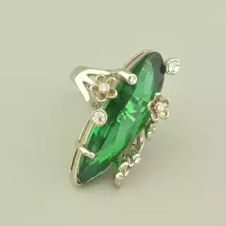 Перстень Vogue Фіаніт (родій)