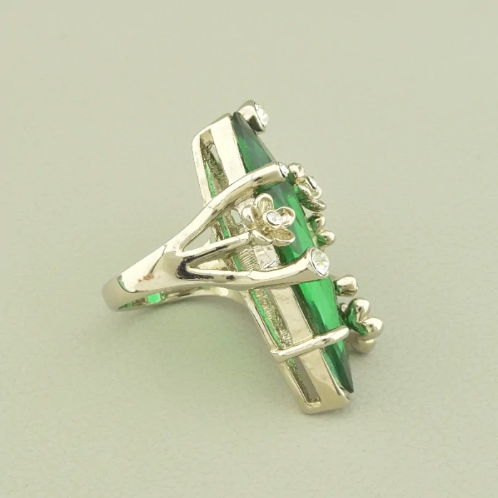 🏷️️ Перстень Vogue Фіаніт (родій) ss_99927