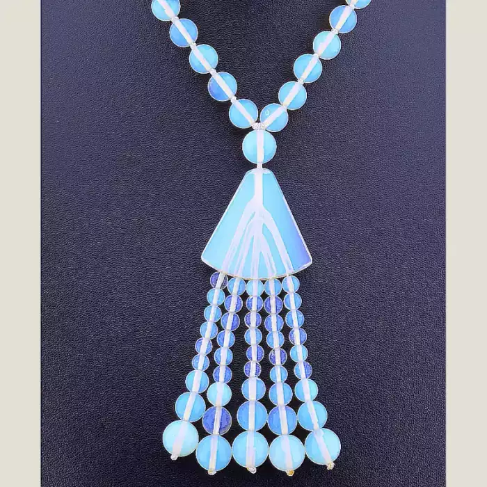 🏷️️ Намисто Місячний камінь 63 см ss_12679