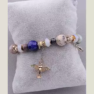 Браслет резинка Самоцвіти 18 см