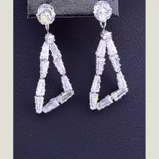 Сережки пусети FJ Фіаніт