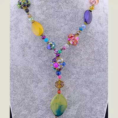 🏷️️ Намисто Агат 58 см F-14098