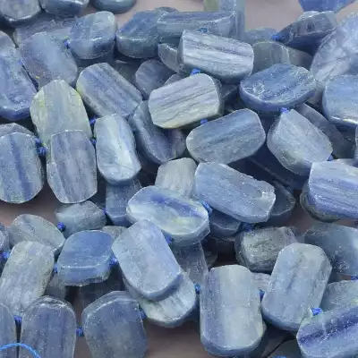 🏷️️ Намистини Кіаніт 43 см на нитці (натуральне каміння, без застібки) F-83370