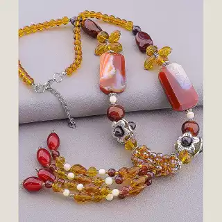 Намисто Сердолік 58 см