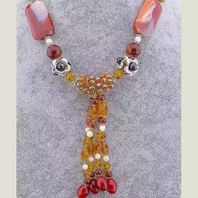 🏷️️ Намисто Сердолік 58 см F-14872