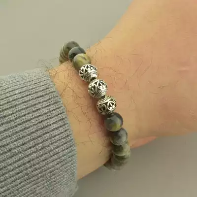 🏷️️ Браслет резинка Орлинне око 22 см. F-101688