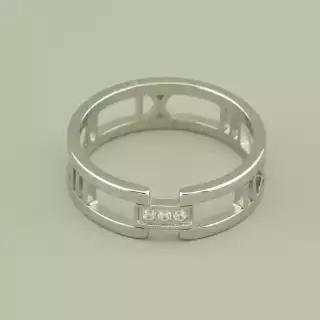 Каблучка Xuping Фіаніт (родій)