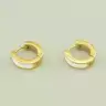 🏷️️ Сережки-кільця Xuping Емаль (позолота 18к лимонна) F-103222