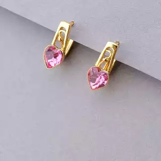 Сережки на англійській застібці Xuping Swarovski (позолота 18к)