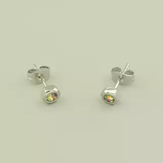 Сережки легкі пусети Xuping Фіаніт (родій)