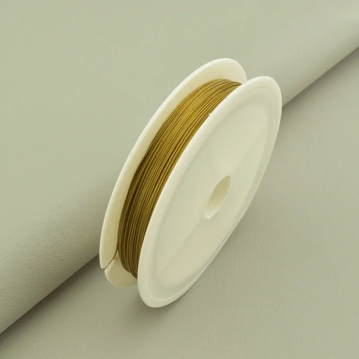 🏷️️ Струна метал (0,5 мм, золотий, 30 метрів) ss_104986