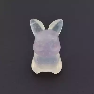 🏷️️ Мінерал флюорит Пікачу (40х20 мм, фіолетовий, лавандовий) F-105296