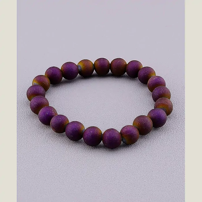 🏷️️ Браслет резинка Агат 17 см ss_71180