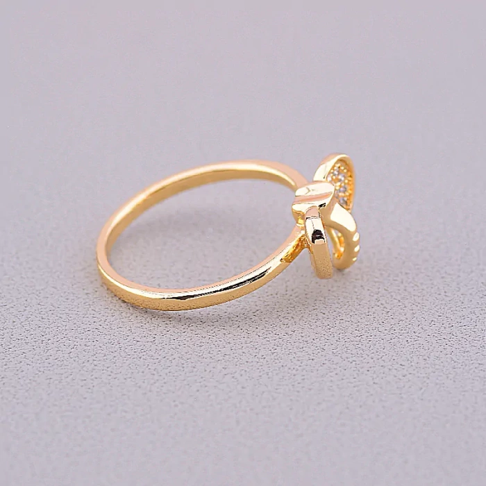 🏷️️ Каблучка слон Xuping Фіаніт (позолота 18к) ss_60240