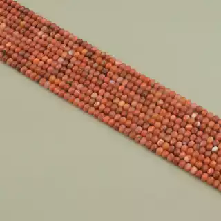 Намистини Сердолік 39 см. на нитці (натуральне каміння, без застібки)