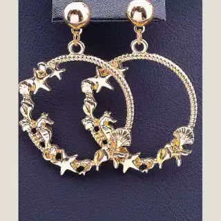 Сережки пусети FJ