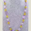 🏷️️ Намисто Аметист, Пренит, Сердолік 69 см F-51471