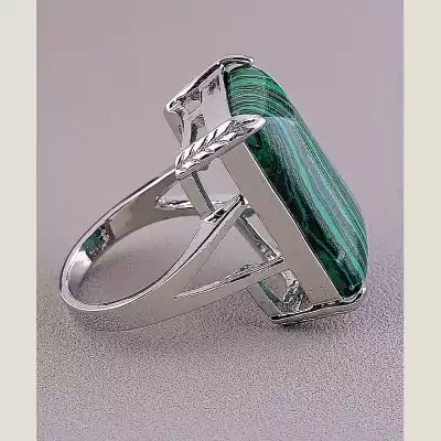 🏷️️ Перстень Малахіт Pataya F-90639